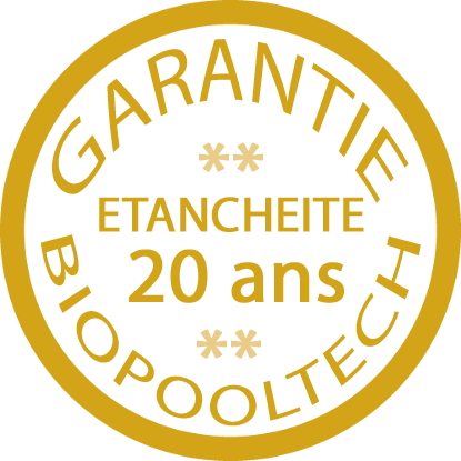 Etancheité Garantie BIOPOOLTECH 20 ans