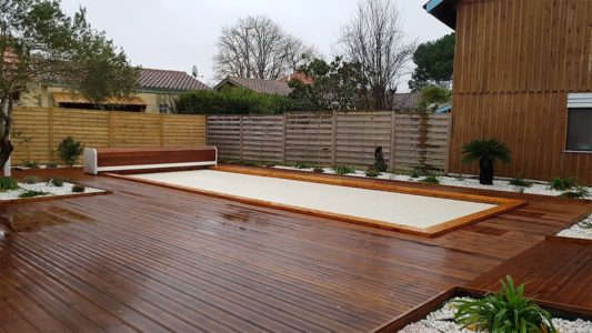 piscine biopooltech naturelle en bois et connectée