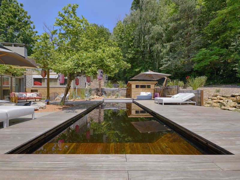 Piscine en bois immergé Biopooltech